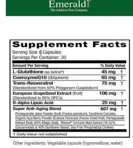 anti-aging supplement facts